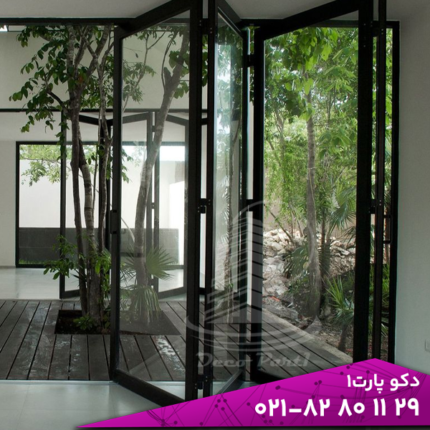 درب پروانه‌ ای چند لَت برای تراس، مراکز تجاری و نمایشگاه‌ ها