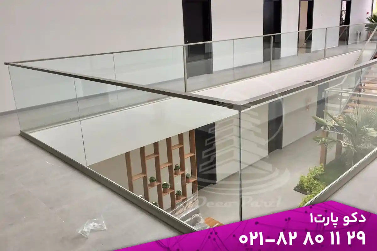نرده شیشه ای بالکن شیشه ای