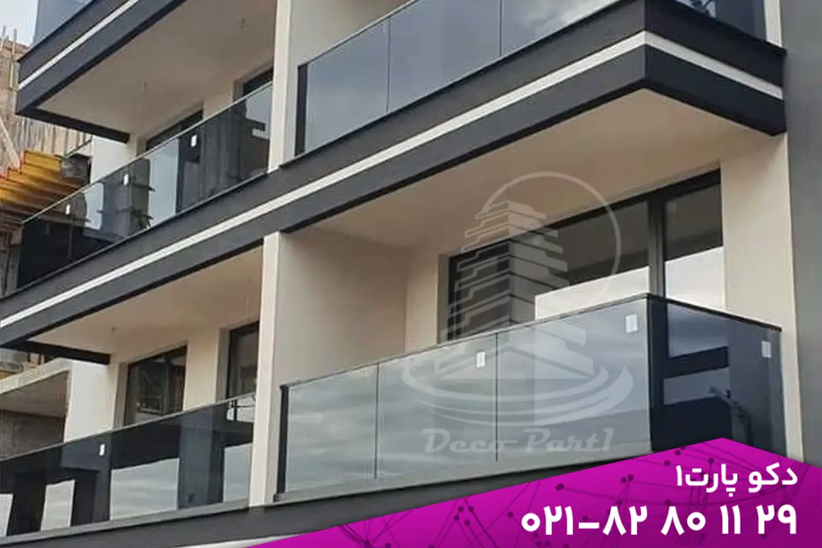 Safe glass railing for balconies and terraces